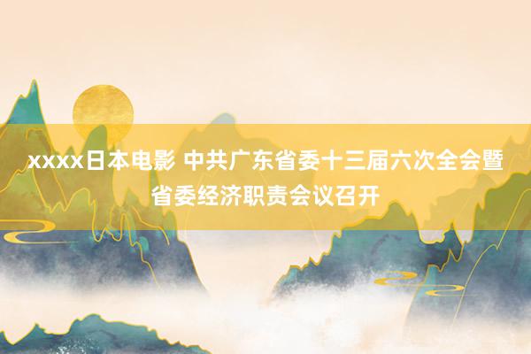 xxxx日本电影 中共广东省委十三届六次全会暨省委经济职责会议召开